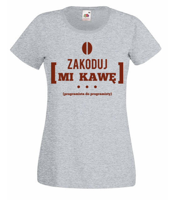 Zakoduj mi kawe koszulka z nadrukiem dla programisty kobieta jipi pl 1434 63