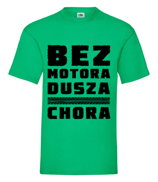 Bez motora dusza chora koszulka z nadrukiem dla motocyklisty mezczyzna jipi pl 1436 186