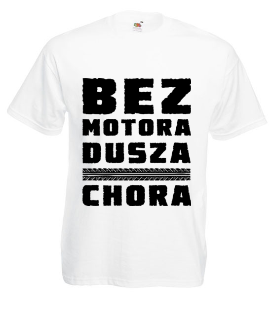 Bez motora dusza chora koszulka z nadrukiem dla motocyklisty mezczyzna jipi pl 1436 2