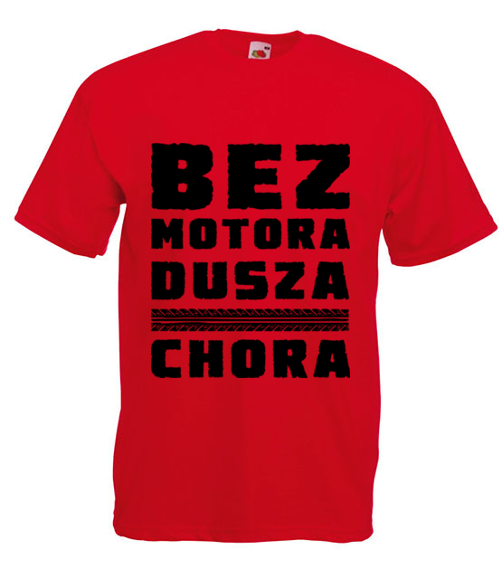 Bez motora dusza chora koszulka z nadrukiem dla motocyklisty mezczyzna jipi pl 1436 4