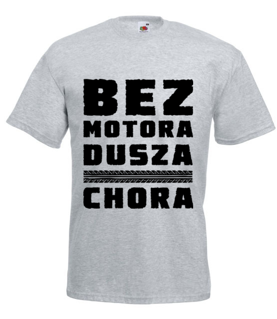 Bez motora dusza chora koszulka z nadrukiem dla motocyklisty mezczyzna jipi pl 1436 6