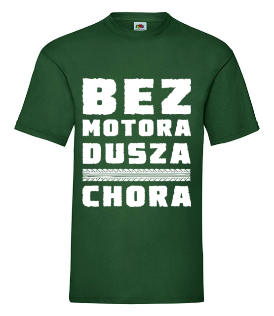 Bez motora dusza chora koszulka z nadrukiem dla motocyklisty mezczyzna jipi pl 1437 188