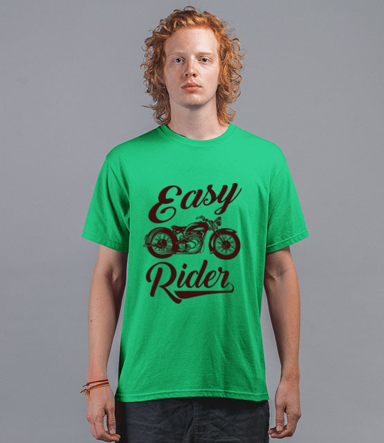 Easy rider to caly ty koszulka z nadrukiem dla motocyklisty mezczyzna jipi pl 1444 194