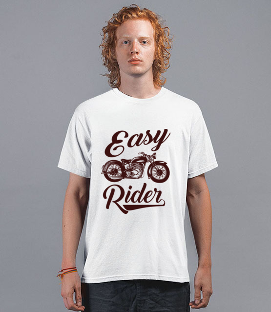 Easy rider to caly ty koszulka z nadrukiem dla motocyklisty mezczyzna jipi pl 1444 40