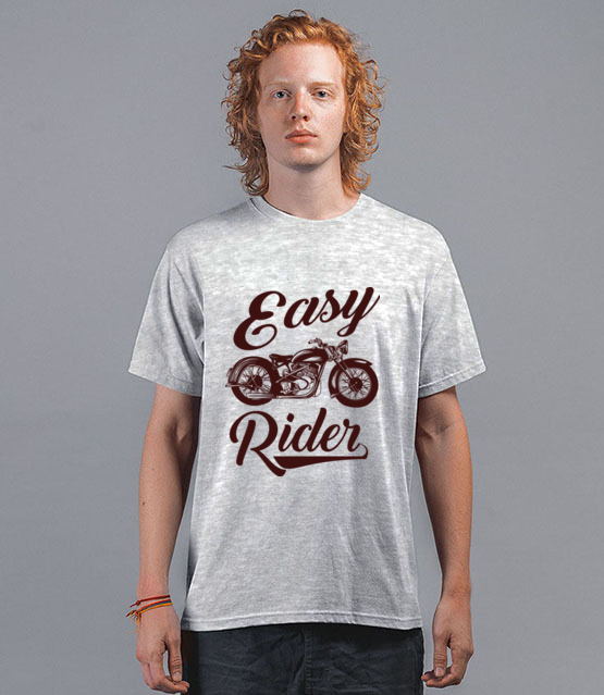 Easy rider to caly ty koszulka z nadrukiem dla motocyklisty mezczyzna jipi pl 1444 45