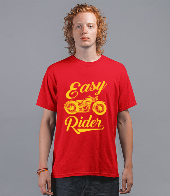 Easy rider to caly ty koszulka z nadrukiem dla motocyklisty mezczyzna jipi pl 1445 42