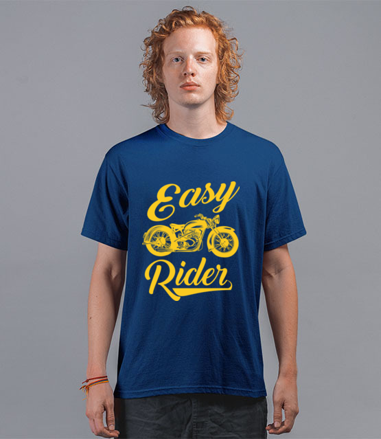 Easy rider to caly ty koszulka z nadrukiem dla motocyklisty mezczyzna jipi pl 1445 44