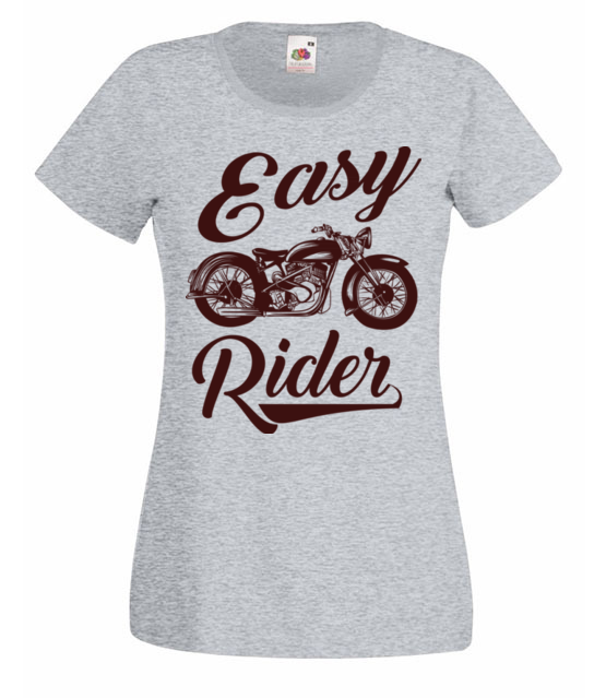 Easy rider to caly ty koszulka z nadrukiem dla motocyklisty kobieta jipi pl 1444 63