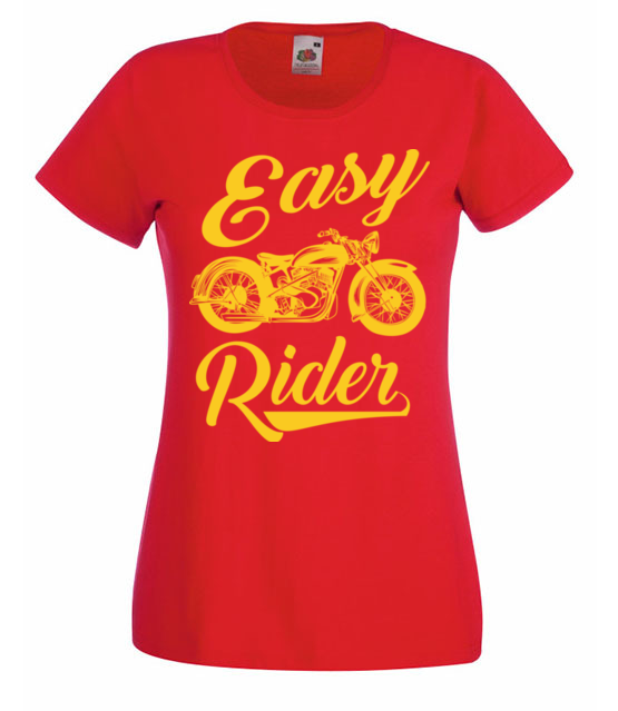 Easy rider to caly ty koszulka z nadrukiem dla motocyklisty kobieta jipi pl 1445 60