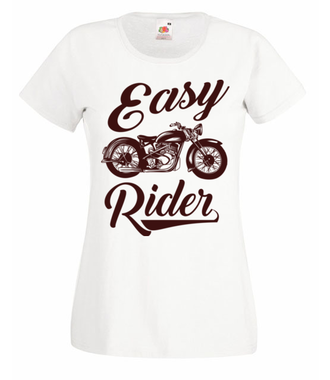 Easy Rider – to cały ty! - Koszulka z nadrukiem - Dla motocyklisty - Damska