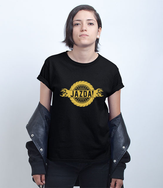 Charakterek z pazurem koszulka z nadrukiem dla motocyklisty kobieta jipi pl 1447 70