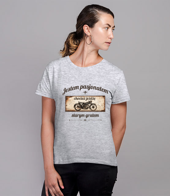 Rocznik jest niewazny liczy sie pasja koszulka z nadrukiem dla motocyklisty kobieta jipi pl 1448 81