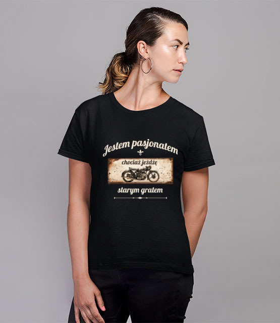 Rocznik jest niewazny liczy sie pasja koszulka z nadrukiem dla motocyklisty kobieta jipi pl 1449 76