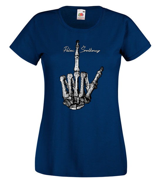 Nauka anatomii palec srodkowy koszulka z nadrukiem smieszne kobieta jipi pl 183 62