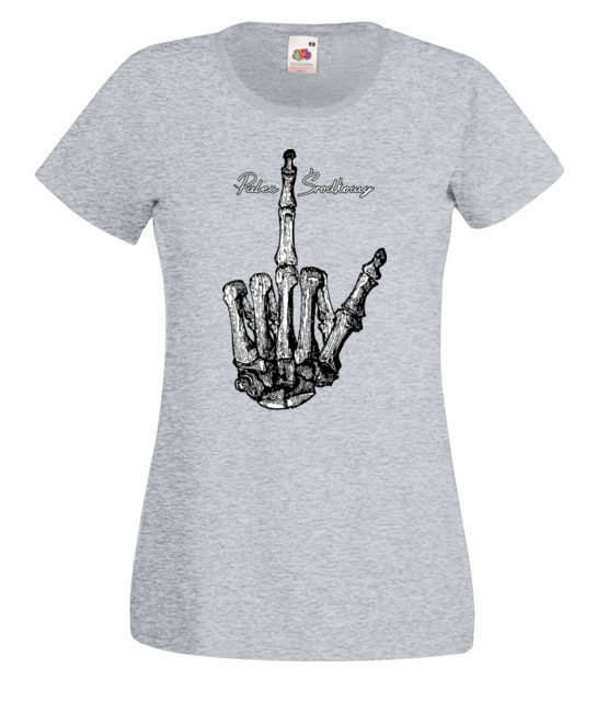 Nauka anatomii palec srodkowy koszulka z nadrukiem smieszne kobieta jipi pl 183 63