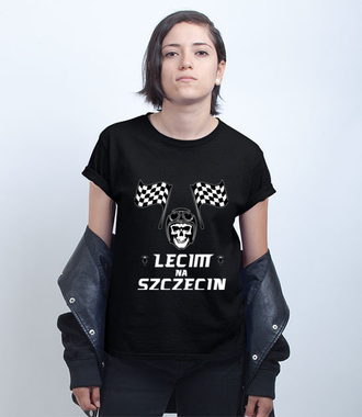 Popularna rymowanka - Koszulka z nadrukiem - Dla motocyklisty - Damska