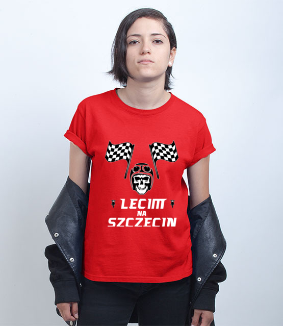 Popularna rymowanka koszulka z nadrukiem dla motocyklisty kobieta jipi pl 1451 72