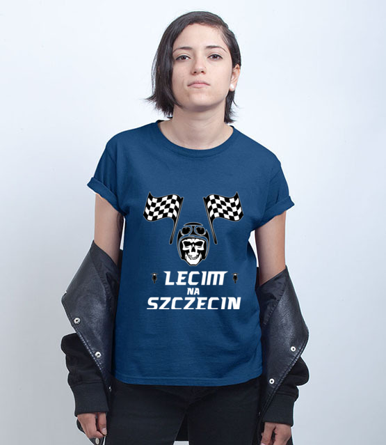 Popularna rymowanka koszulka z nadrukiem dla motocyklisty kobieta jipi pl 1451 74