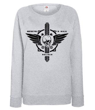 Motocyklowy kult - Bluza z nadrukiem - Dla motocyklisty - Damska