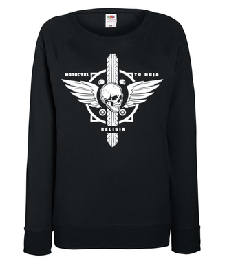 Motocyklowy kult - Bluza z nadrukiem - Dla motocyklisty - Damska