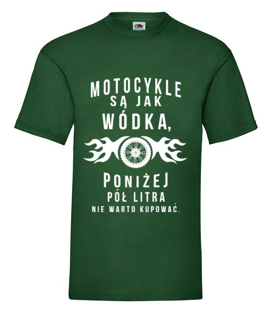 Motocyklisci to jednostki z humorem koszulka z nadrukiem dla motocyklisty mezczyzna jipi pl 1458 188