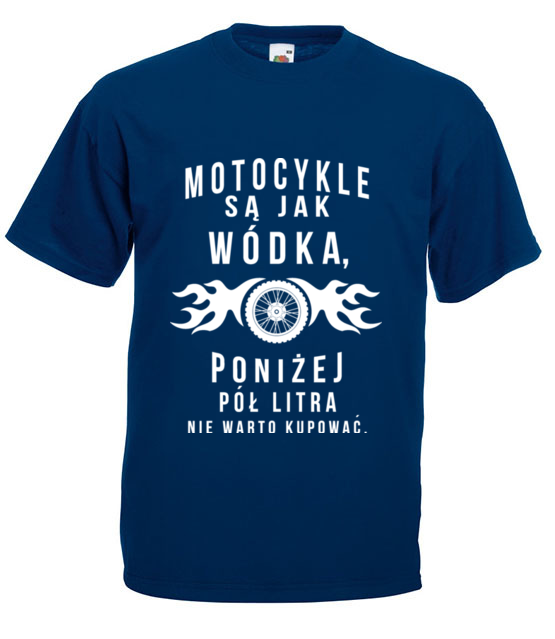 Motocyklisci to jednostki z humorem koszulka z nadrukiem dla motocyklisty mezczyzna jipi pl 1458 3