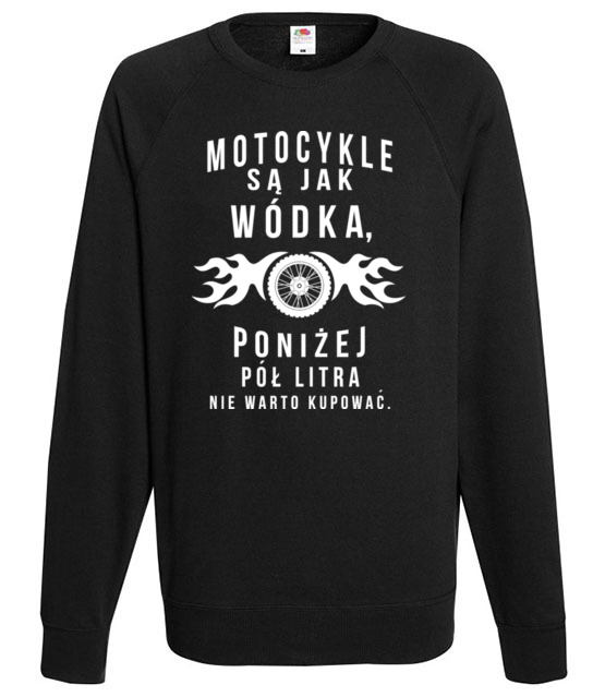 Motocyklisci to jednostki z humorem bluza z nadrukiem dla motocyklisty mezczyzna jipi pl 1458 107