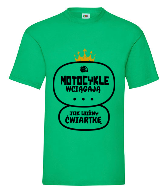 Motocykle wyciagaja cwiartke koszulka z nadrukiem dla motocyklisty mezczyzna jipi pl 1459 186