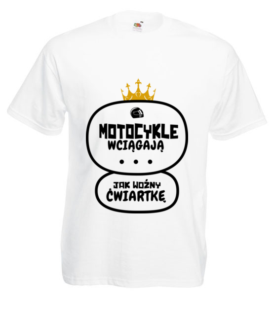 Motocykle wyciagaja cwiartke koszulka z nadrukiem dla motocyklisty mezczyzna jipi pl 1459 2