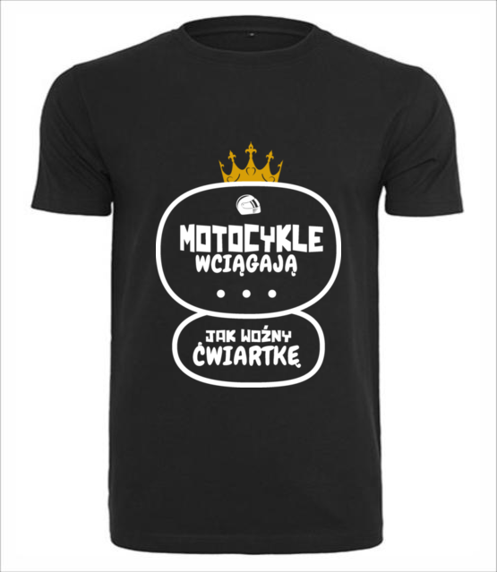 Motocykle wyciagaja cwiartke koszulka z nadrukiem dla motocyklisty mezczyzna jipi pl 1460 1