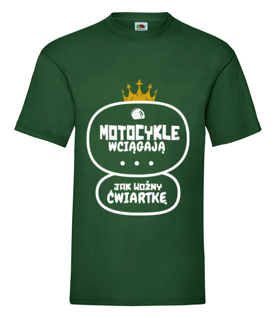 Motocykle wyciagaja cwiartke koszulka z nadrukiem dla motocyklisty mezczyzna jipi pl 1460 188