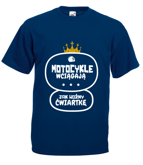 Motocykle wyciagaja cwiartke koszulka z nadrukiem dla motocyklisty mezczyzna jipi pl 1460 3