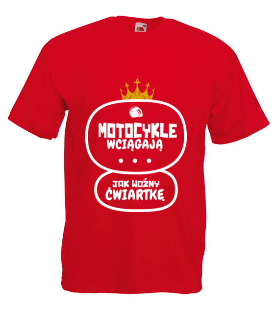 Motocykle wyciagaja cwiartke koszulka z nadrukiem dla motocyklisty mezczyzna jipi pl 1460 4