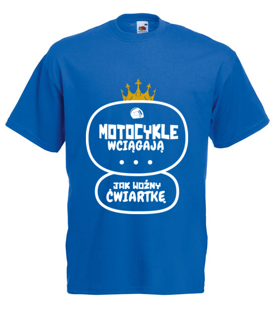 Motocykle wyciagaja cwiartke koszulka z nadrukiem dla motocyklisty mezczyzna jipi pl 1460 5