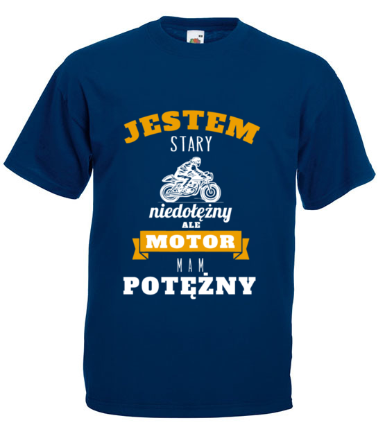 Z dystansem do siebie koszulka z nadrukiem dla motocyklisty mezczyzna jipi pl 1462 3
