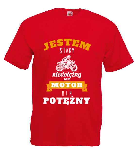 Z dystansem do siebie koszulka z nadrukiem dla motocyklisty mezczyzna jipi pl 1462 4