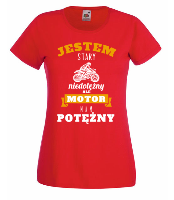 Z dystansem do siebie koszulka z nadrukiem dla motocyklisty kobieta jipi pl 1462 60