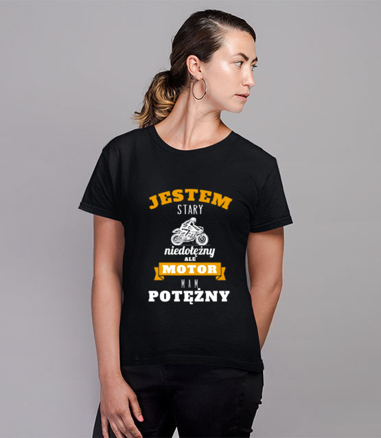 Z dystansem do siebie koszulka z nadrukiem dla motocyklisty kobieta jipi pl 1462 76