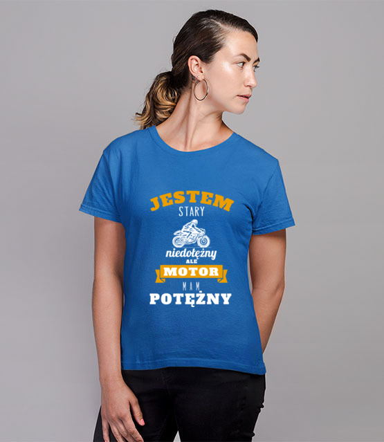 Z dystansem do siebie koszulka z nadrukiem dla motocyklisty kobieta jipi pl 1462 79