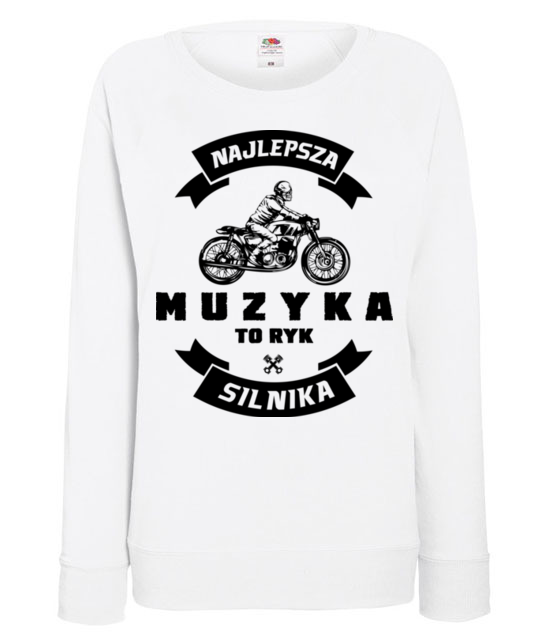 Jaki meloman taka muzyka bluza z nadrukiem dla motocyklisty kobieta jipi pl 1463 114