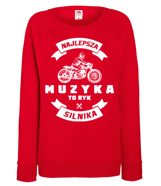 Jaki meloman taka muzyka bluza z nadrukiem dla motocyklisty kobieta jipi pl 1464 116