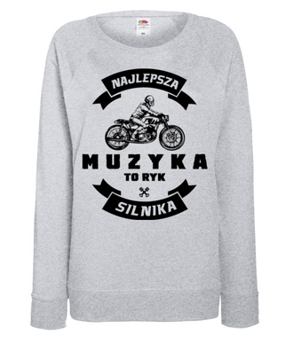 Jaki meloman, taka muzyka - Bluza z nadrukiem - Dla motocyklisty - Damska