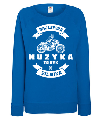 Jaki meloman, taka muzyka - Bluza z nadrukiem - Dla motocyklisty - Damska