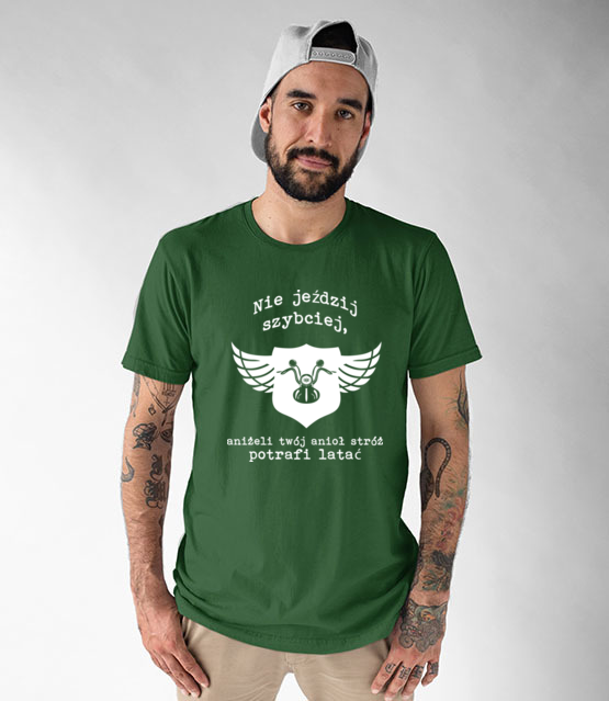 Motocyklowy humor w graficznej odslonie koszulka z nadrukiem dla motocyklisty mezczyzna jipi pl 1466 191