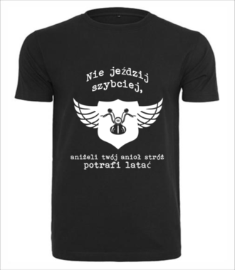 Motocyklowy humor w graficznej odsłonie - Koszulka z nadrukiem - Dla motocyklisty - Męska