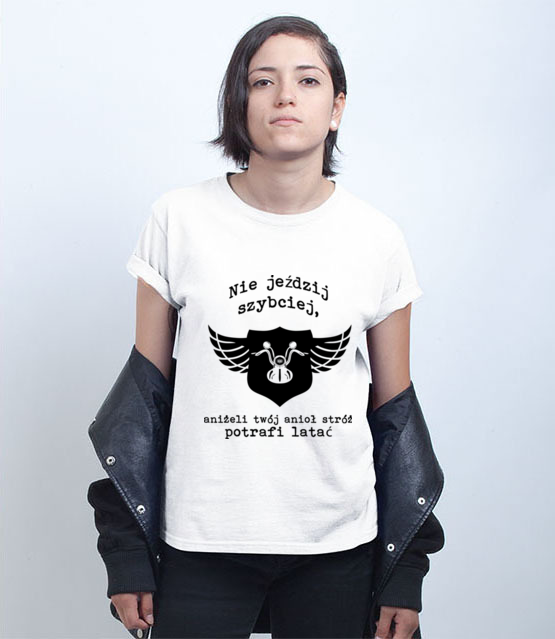 Motocyklowy humor w graficznej odslonie koszulka z nadrukiem dla motocyklisty kobieta jipi pl 1465 71