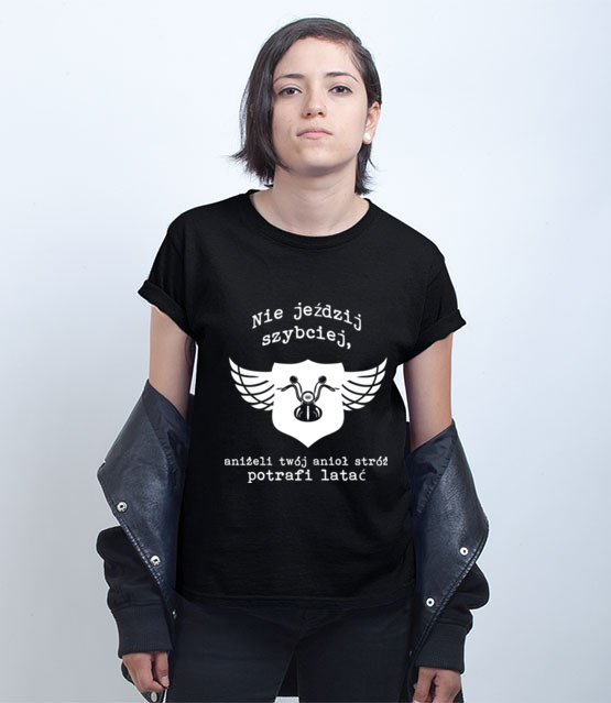 Motocyklowy humor w graficznej odslonie koszulka z nadrukiem dla motocyklisty kobieta jipi pl 1466 70