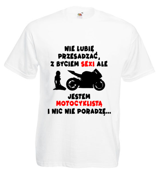 Odrobina autoreklamy koszulka z nadrukiem dla motocyklisty mezczyzna jipi pl 1467 2