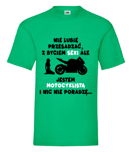 Odrobina autoreklamy koszulka z nadrukiem dla motocyklisty mezczyzna jipi pl 1468 186