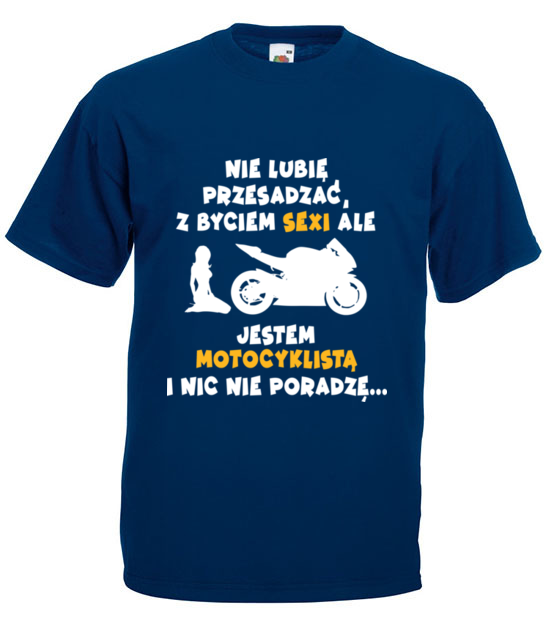 Odrobina autoreklamy koszulka z nadrukiem dla motocyklisty mezczyzna jipi pl 1469 3